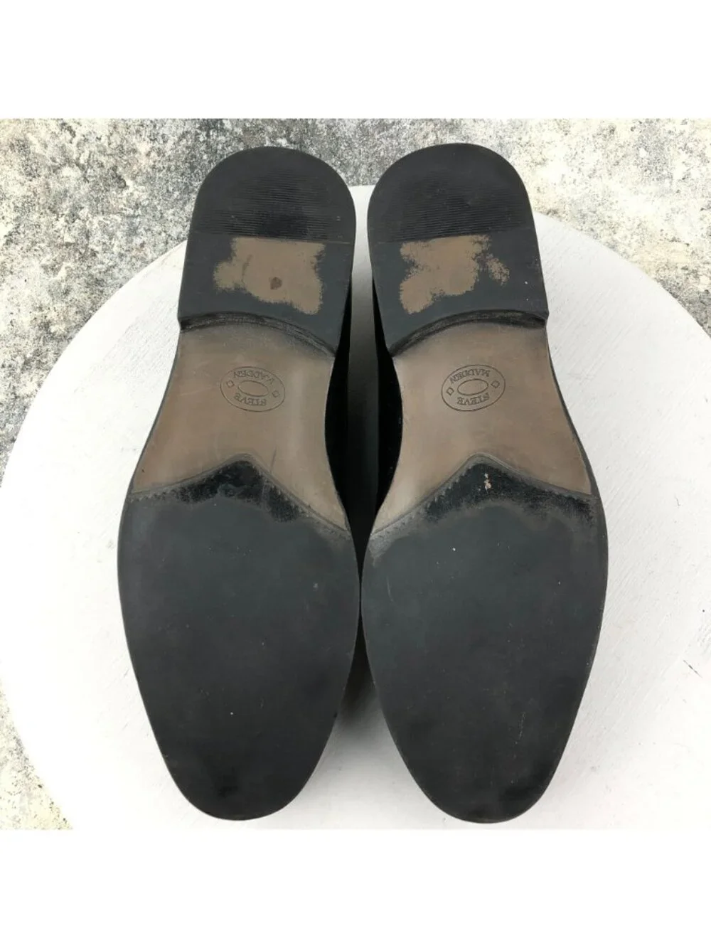 Steve Madden Men's Size 10.5M Minted Black Leather Lace-Up Oxfords Dress Shoes